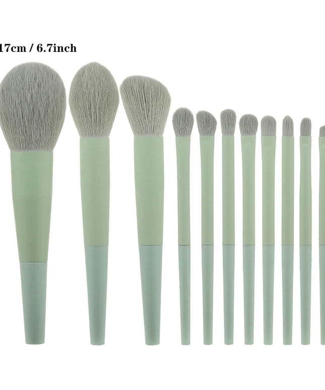 KissICON KissIcon 11pc Soft Fur Makeup Brushes - Beginner