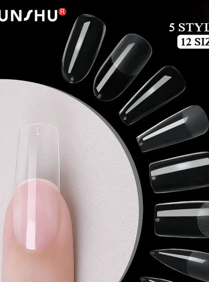 KissICON KissIcon 120Pcs False Nails Coffin Tips Clear -