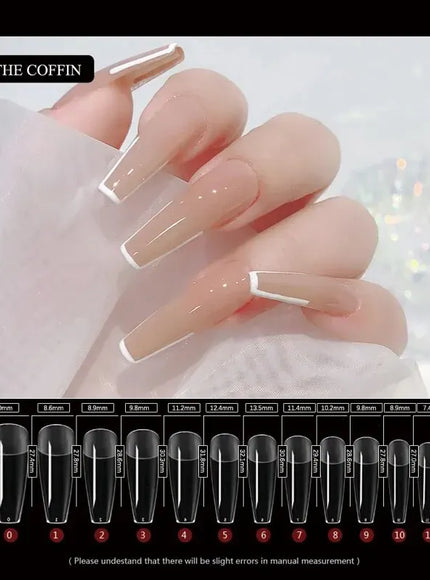 KissICON KissIcon 120Pcs False Nails Coffin Tips Clear -