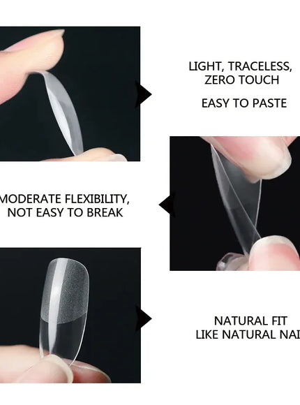 KissICON KissIcon 120Pcs False Nails Coffin Tips Clear -