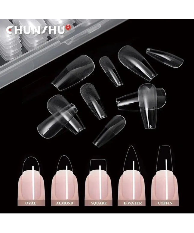 KissICON KissIcon 120Pcs False Nails Coffin Tips Clear -