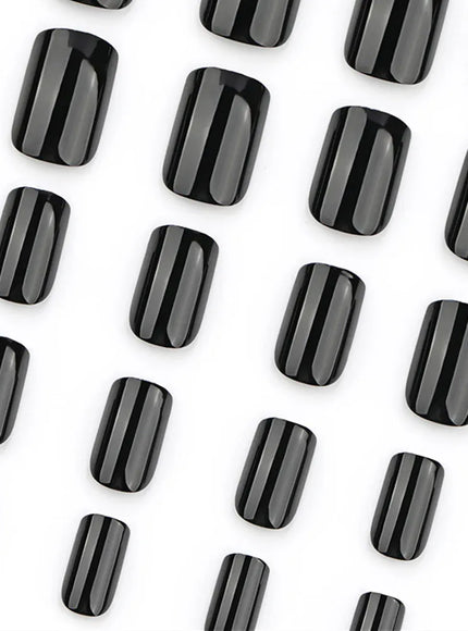 KissICON KissIcon 120Pcs Glossy Black Full Cover Reusable Nails