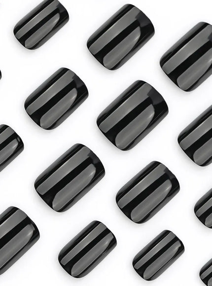 KissICON KissIcon 120Pcs Glossy Black Full Cover Reusable Nails