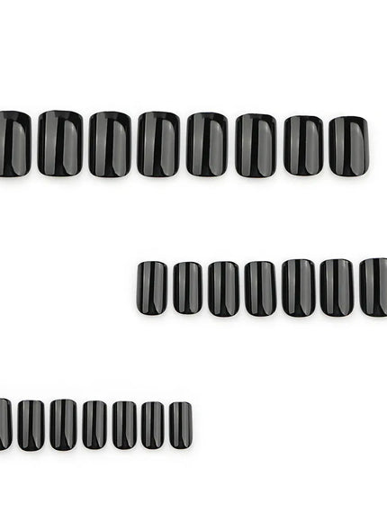 KissICON KissIcon 120Pcs Glossy Black Full Cover Reusable Nails
