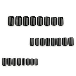 KissICON KissIcon 120Pcs Glossy Black Full Cover Reusable Nails