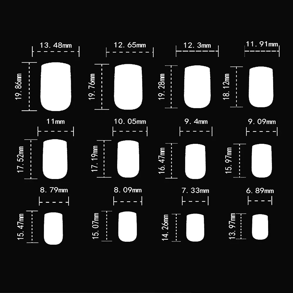 KissICON KissIcon 120Pcs Glossy Black Full Cover Reusable Nails