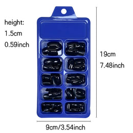 KissICON KissIcon 120Pcs Glossy Black Full Cover Reusable Nails