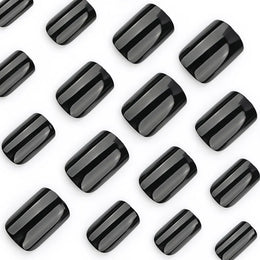 KissICON KissIcon 120Pcs Glossy Black Full Cover Reusable Nails