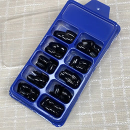 KissICON KissIcon 120Pcs Glossy Black Full Cover Reusable Nails