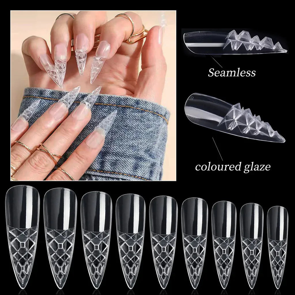 KissICON [KissIcon] 120Pcs Press On Nails Tips Almond Square