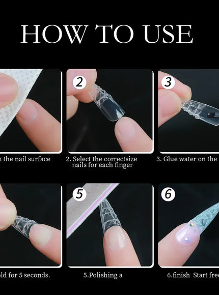 KissICON [KissIcon] 120Pcs Press On Nails Tips Almond Square