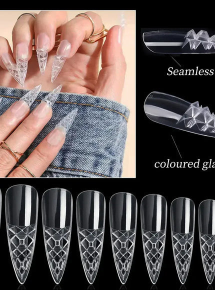 KissICON [KissIcon] 120Pcs Press On Nails Tips Almond Square