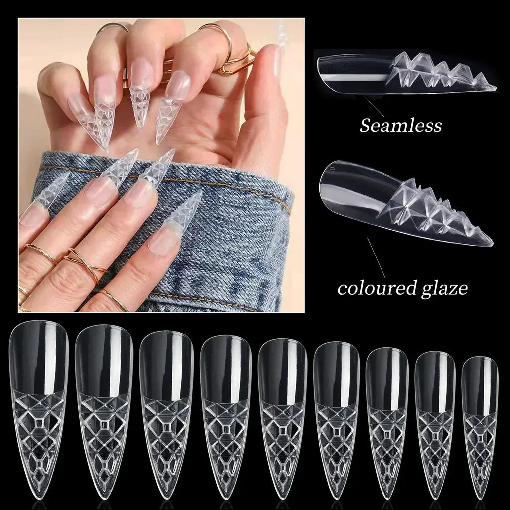 KissICON [KissIcon] 120Pcs Press On Nails Tips Almond Square