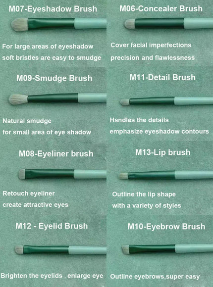 KissICON KissIcon 13 Piece Makeup Brushes Set - Soft