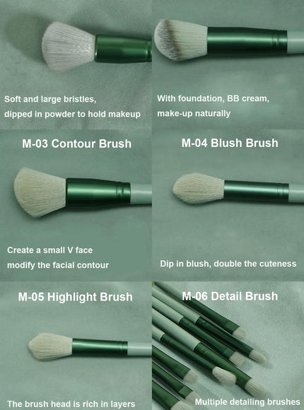KissICON KissIcon 13 Piece Makeup Brushes Set - Soft