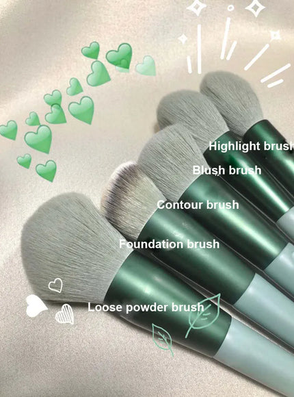 KissICON KissIcon 13 Piece Makeup Brushes Set - Soft