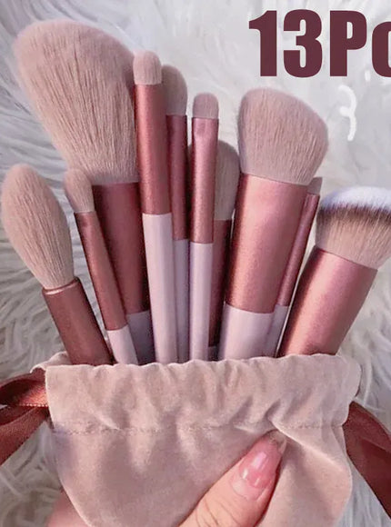 KissICON KissIcon 13 Piece Makeup Brushes Set - Soft