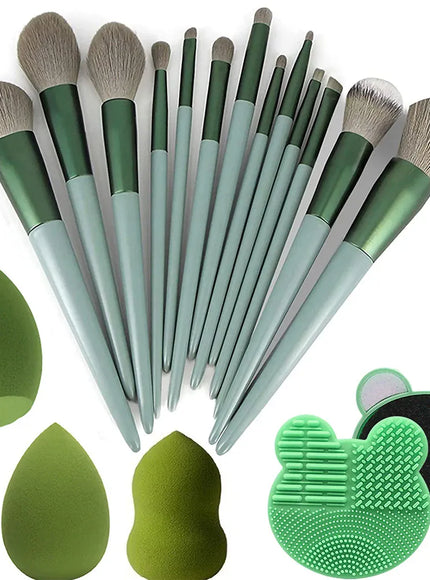 KissICON KissIcon 13Pcs Makeup Brush Set - Soft Goat