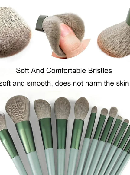 KissICON KissIcon 13Pcs Makeup Brush Set - Soft Goat