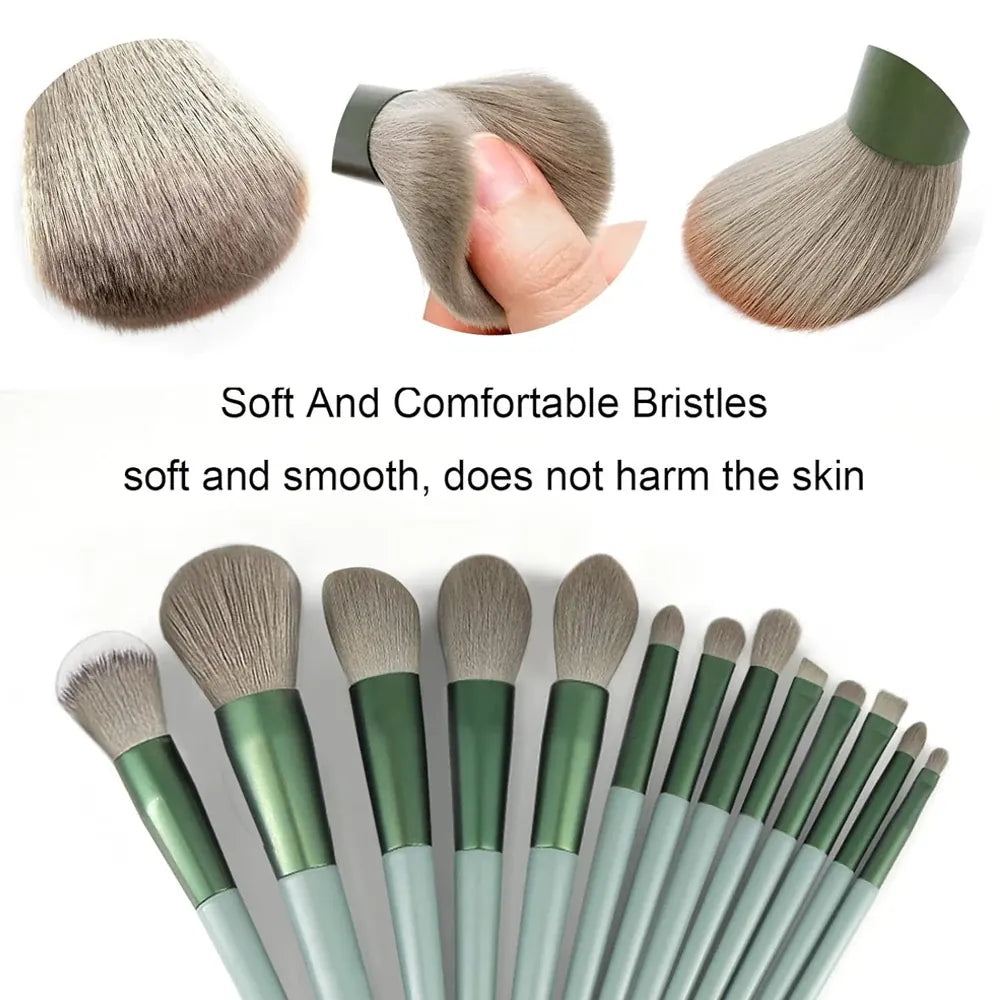 KissICON KissIcon 13Pcs Makeup Brush Set - Soft Goat