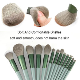 KissICON KissIcon 13Pcs Makeup Brush Set - Soft Goat