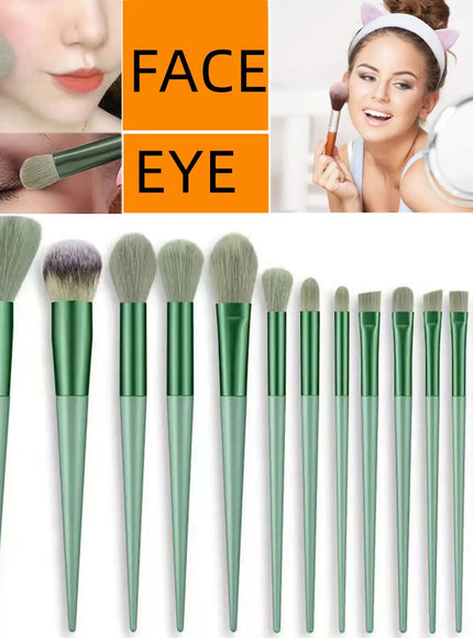 KissICON KissIcon 13Pcs Makeup Brush Set - Soft Goat