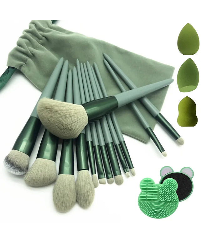 KissICON KissIcon 13Pcs Makeup Brush Set - Soft Goat