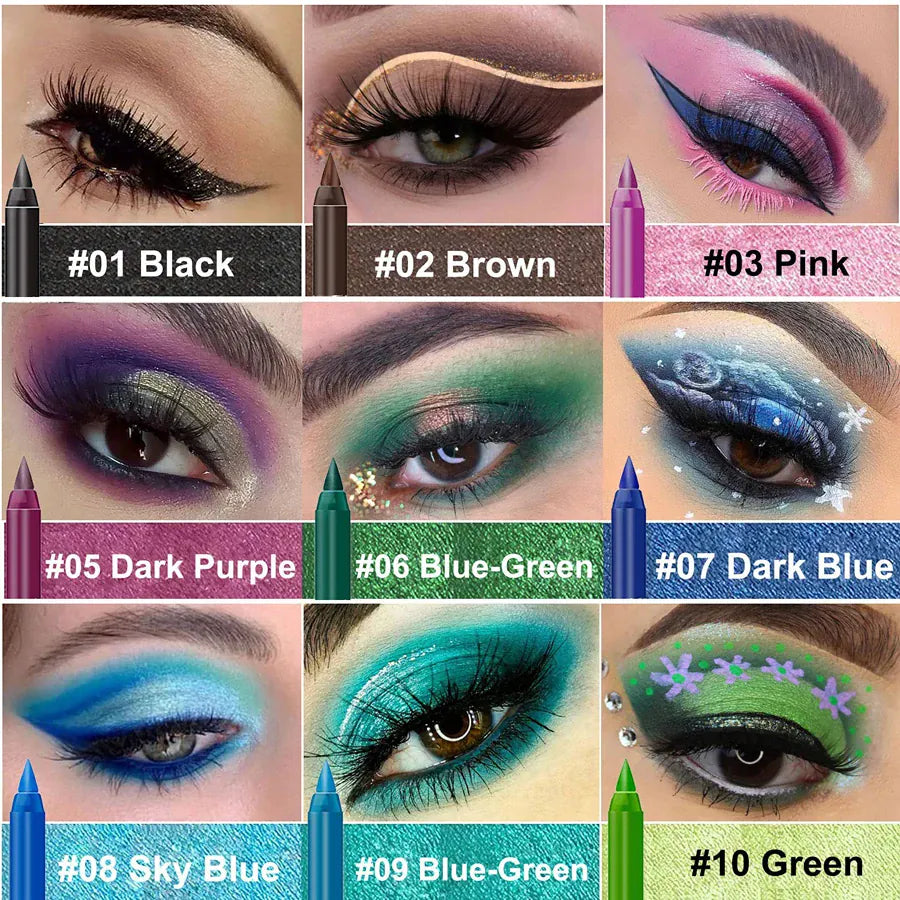 KissICON [KissIcon] 14 Color Eyeliner Pen - Long Lasting