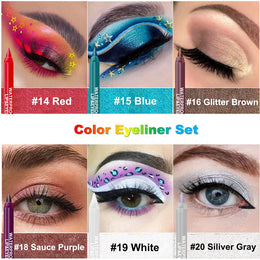 KissICON [KissIcon] 14 Color Eyeliner Pen - Long Lasting