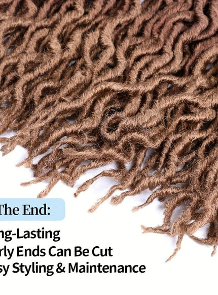 KissICON KissIcon 18 Inch Brown Goddess Faux Locs -