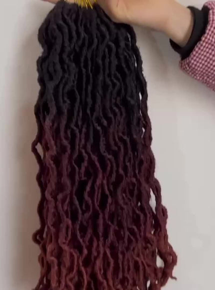 KissICON KissIcon 18 Inch Brown Goddess Faux Locs -
