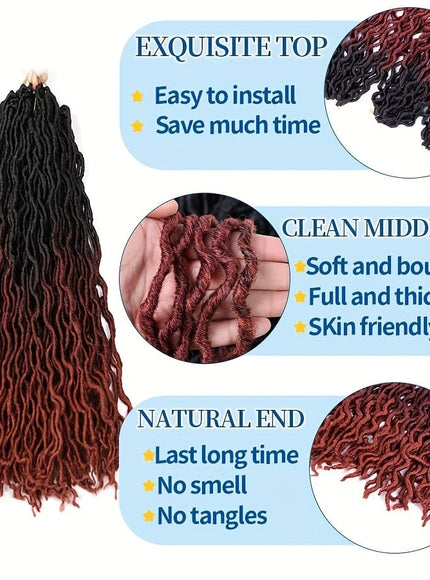 KissICON KissIcon 18 Inch Brown Goddess Faux Locs -