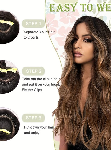 KissICON KissIcon 18 Inch Clip In Hair Extensions -