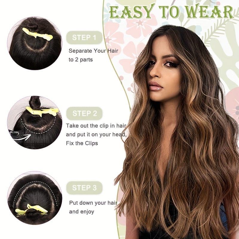 KissICON KissIcon 18 Inch Clip In Hair Extensions -
