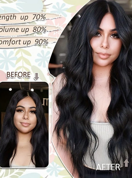 KissICON KissIcon 18 Inch Clip In Hair Extensions -