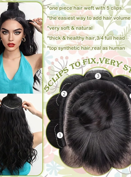 KissICON KissIcon 18 Inch Clip In Hair Extensions -