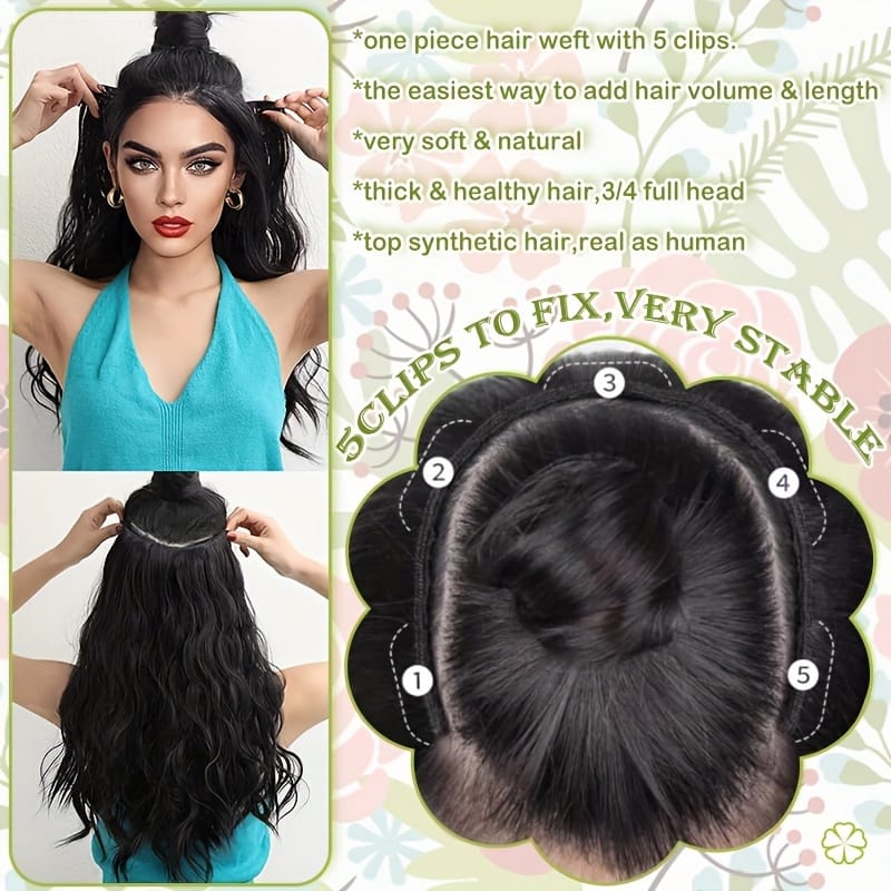 KissICON KissIcon 18 Inch Clip In Hair Extensions -
