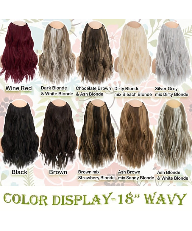 KissICON KissIcon 18 Inch Clip In Hair Extensions -