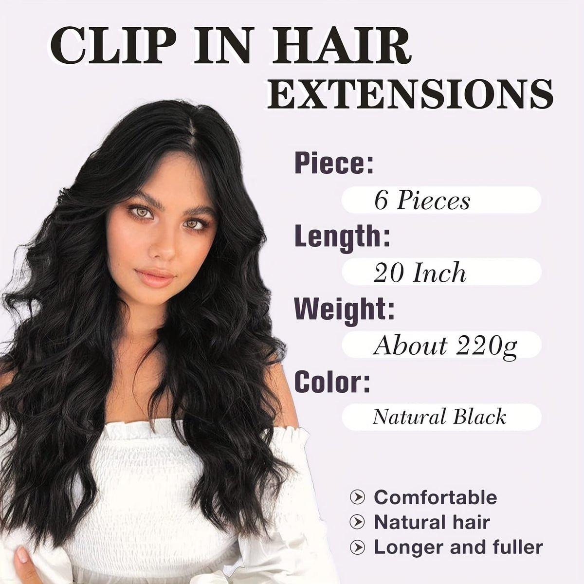 KissICON KissIcon 20 Inch Thick Curly Clip Hair Extensions