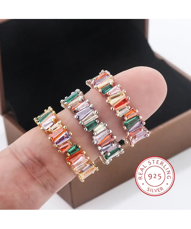 KissICON KissIcon 2024 Ring Golden Silver Zircon Bridal Gift - Shine