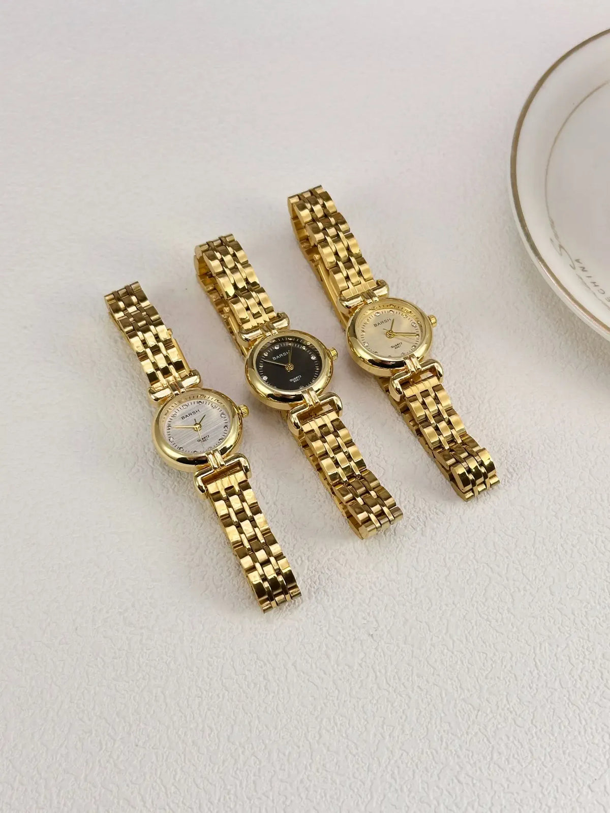KissICON KissIcon 2025 Women Watch Gold Steel Strap -