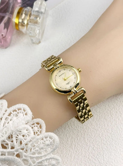 KissICON KissIcon 2025 Women Watch Gold Steel Strap -