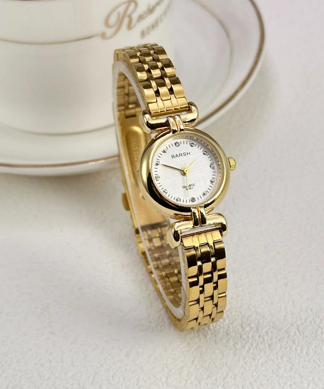 KissICON KissIcon 2025 Women Watch Gold Steel Strap -