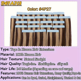 KissICON KissIcon 20Pcs Remy Hair Extensions - Seamless Skin