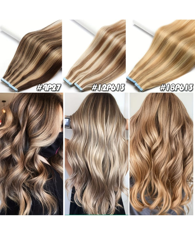KissICON KissIcon 20Pcs Remy Hair Extensions - Seamless Skin
