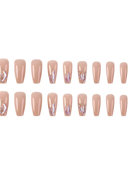 KissICON KissIcon 24 Pc Short Coffin Nails Pink Press