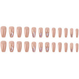 KissICON KissIcon 24 Pc Short Coffin Nails Pink Press