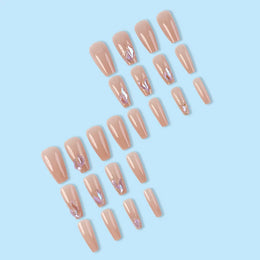 KissICON KissIcon 24 Pc Short Coffin Nails Pink Press