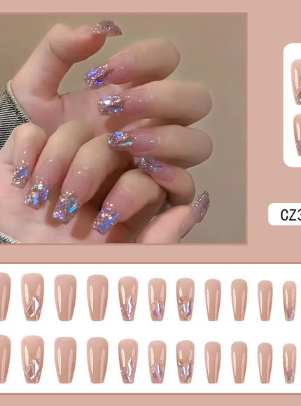 KissICON KissIcon 24 Pc Short Coffin Nails Pink Press