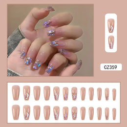 KissICON KissIcon 24 Pc Short Coffin Nails Pink Press